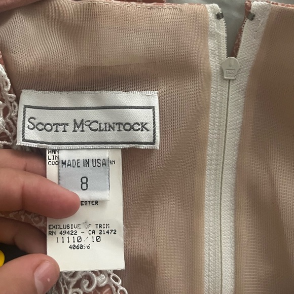 Vintage Scott McClintock long maxi dress with floral detail size 6 - Picture 9 of 13